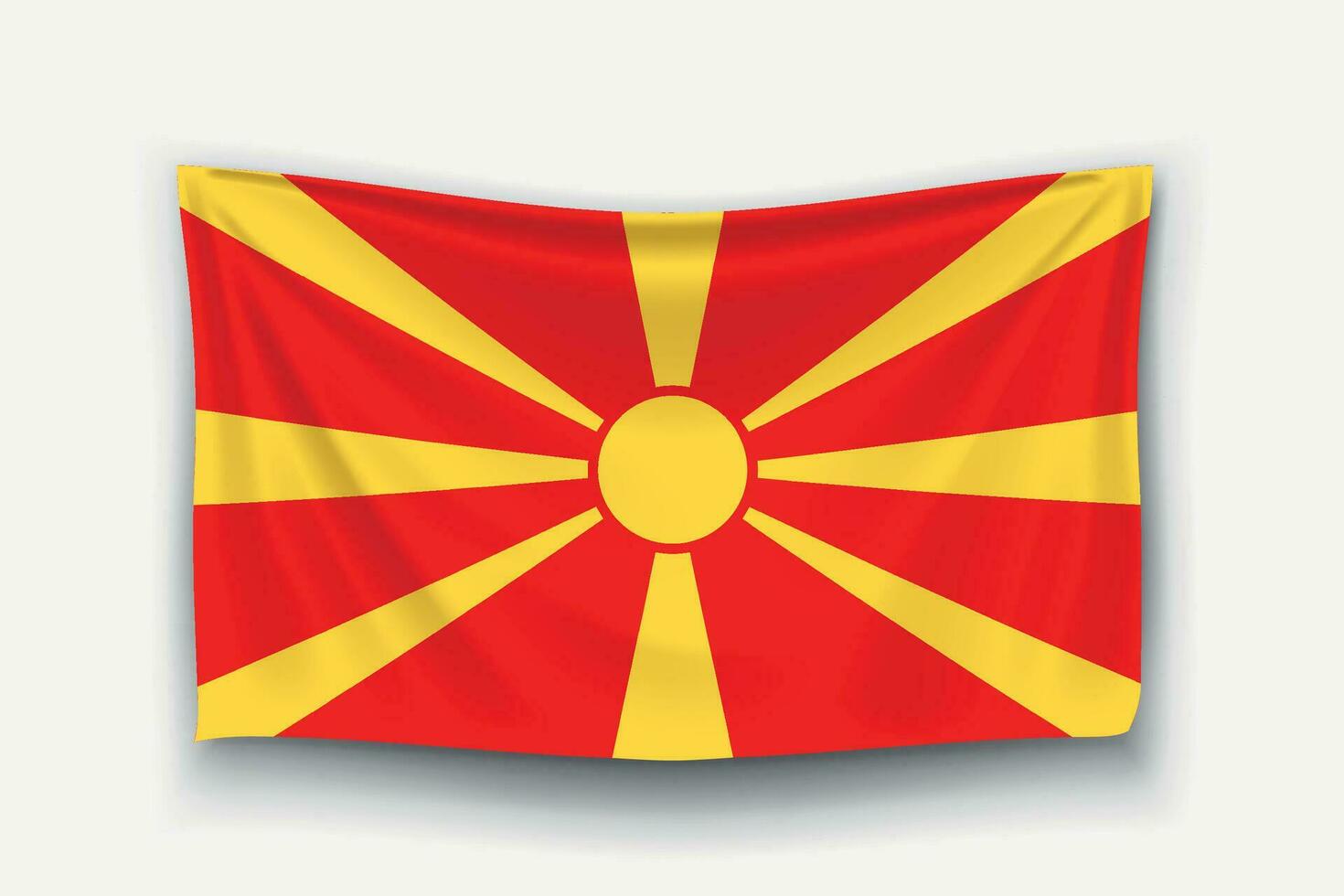 flag of macedonia vector