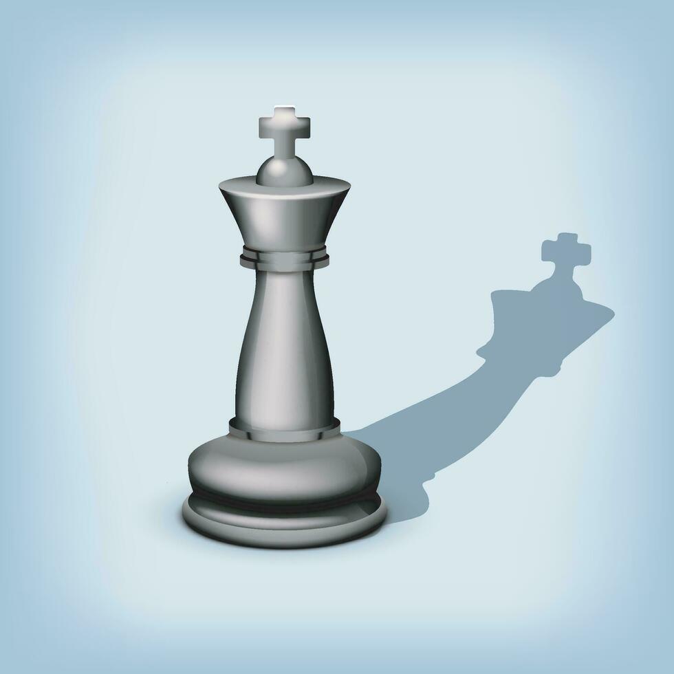 chess king on blue vector