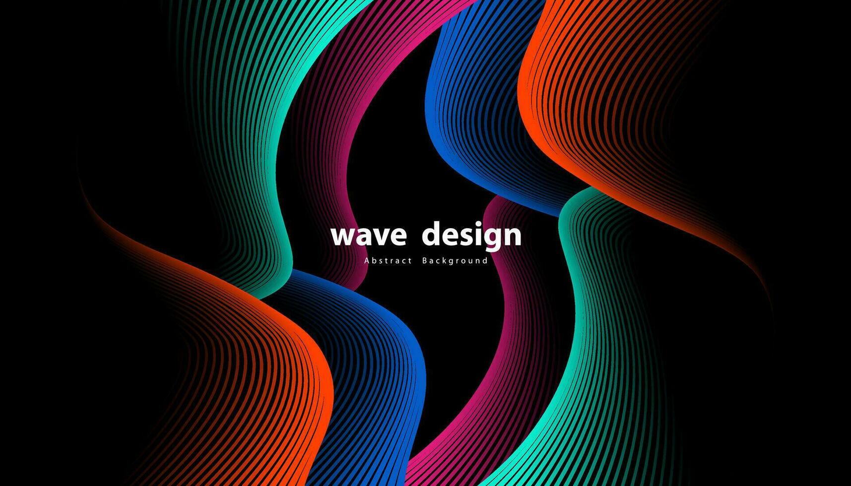 Abstract colorful wave line vector background. Line curve modern design for your ideas, Banners, Placards, Posters. Eps10 vector template.