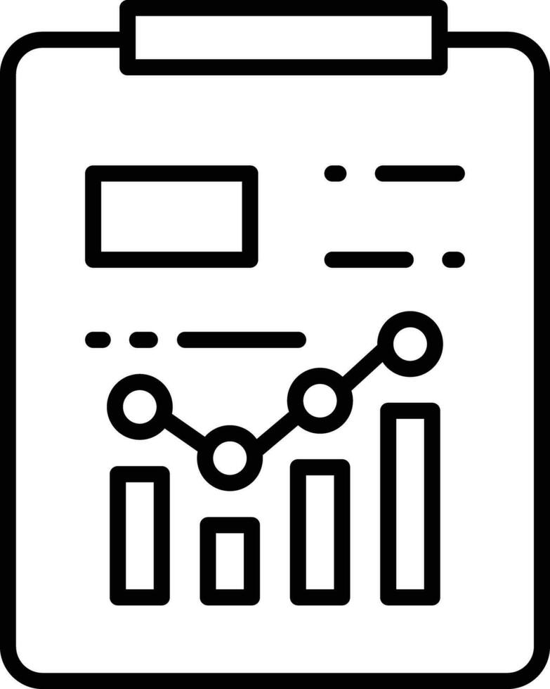 Notepad Outline vector illustration icon