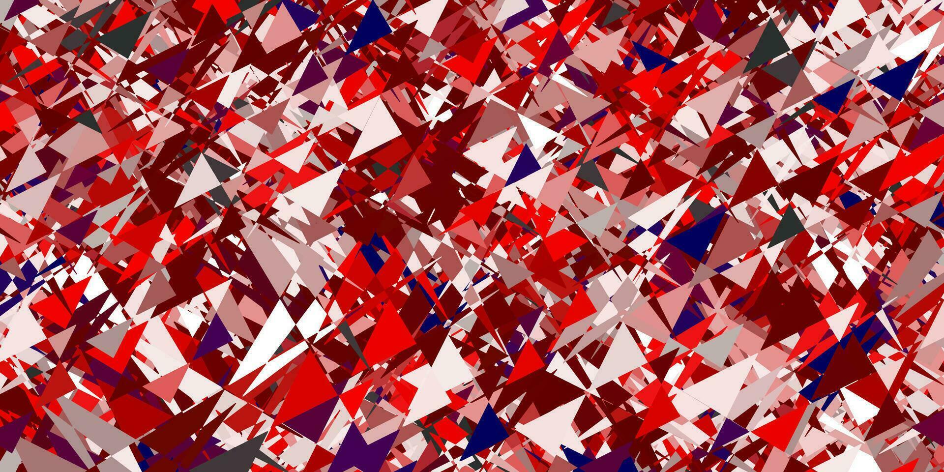 Light red vector texture with random triangles.