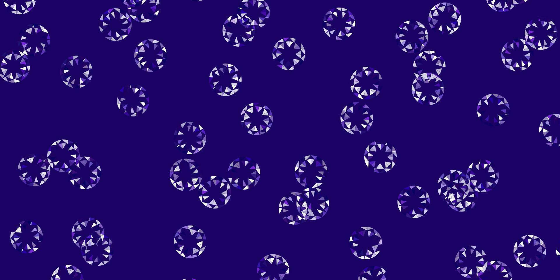 Light purple, pink vector pattern with spheres.