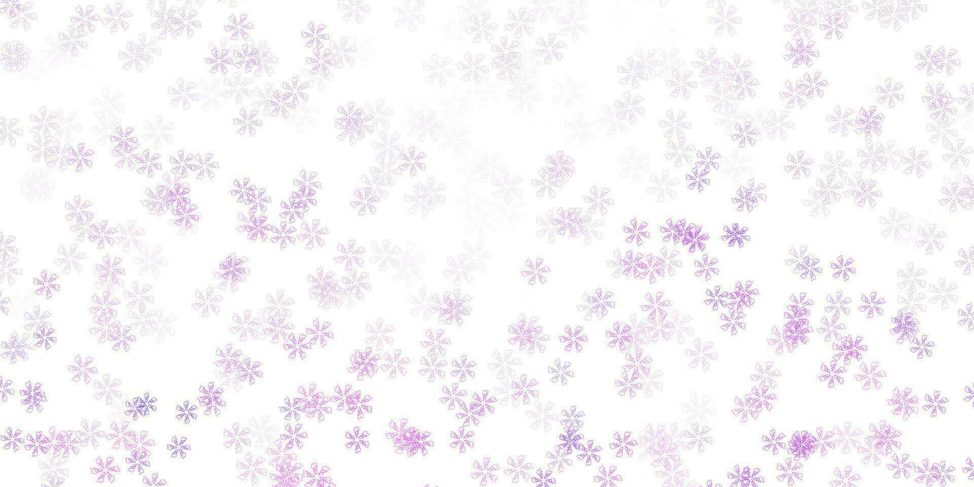 Fondo abstracto de vector púrpura claro con hojas.