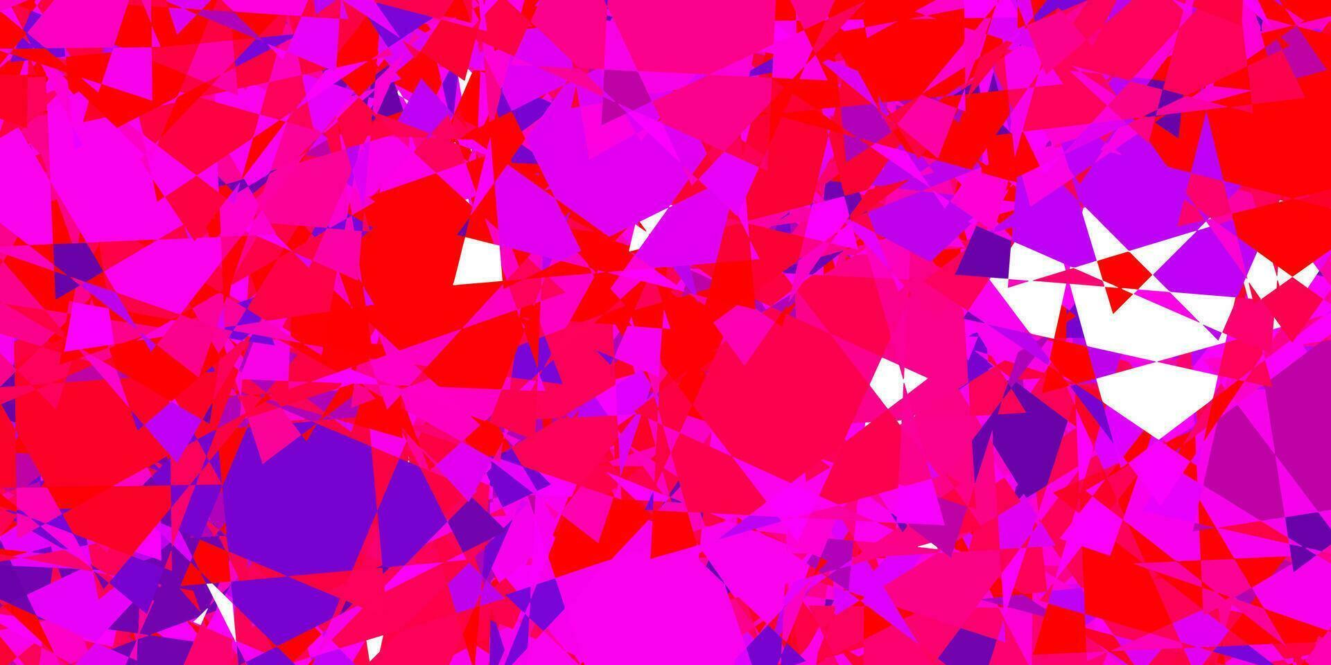 Light Purple, Pink vector background with polygonal forms.