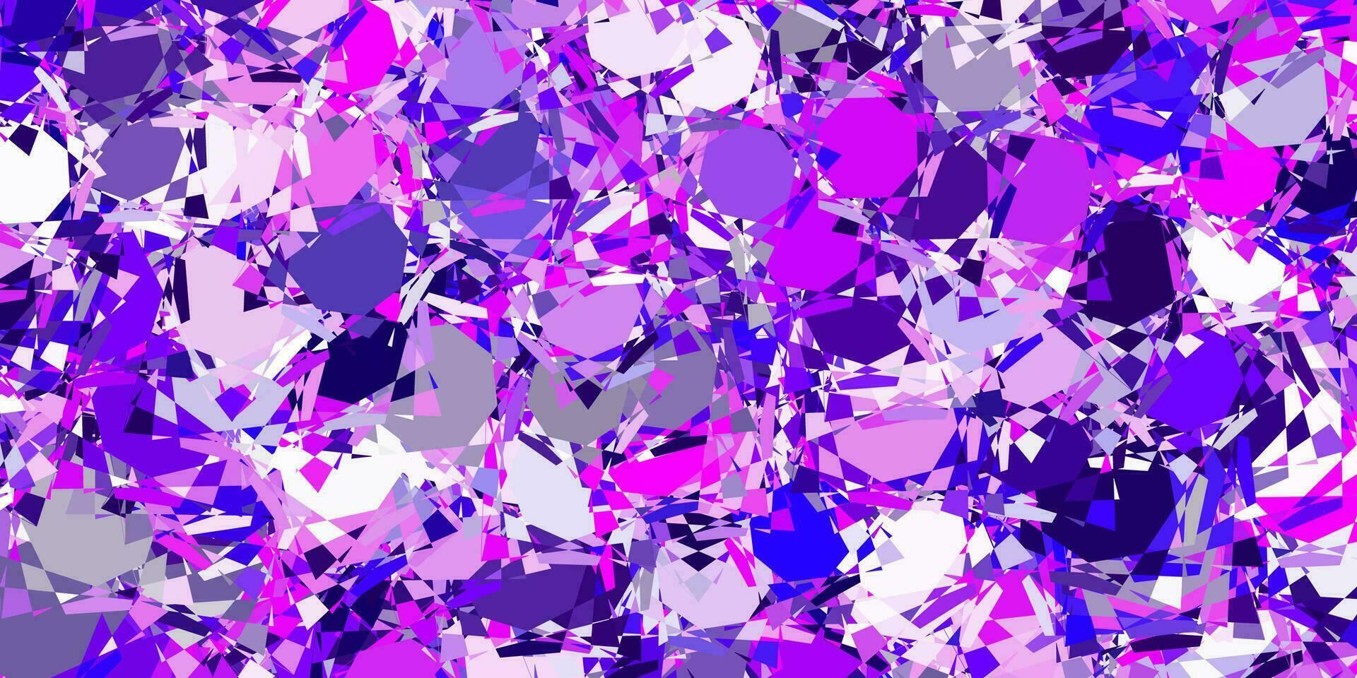 Light Purple vector background with polygonal forms.