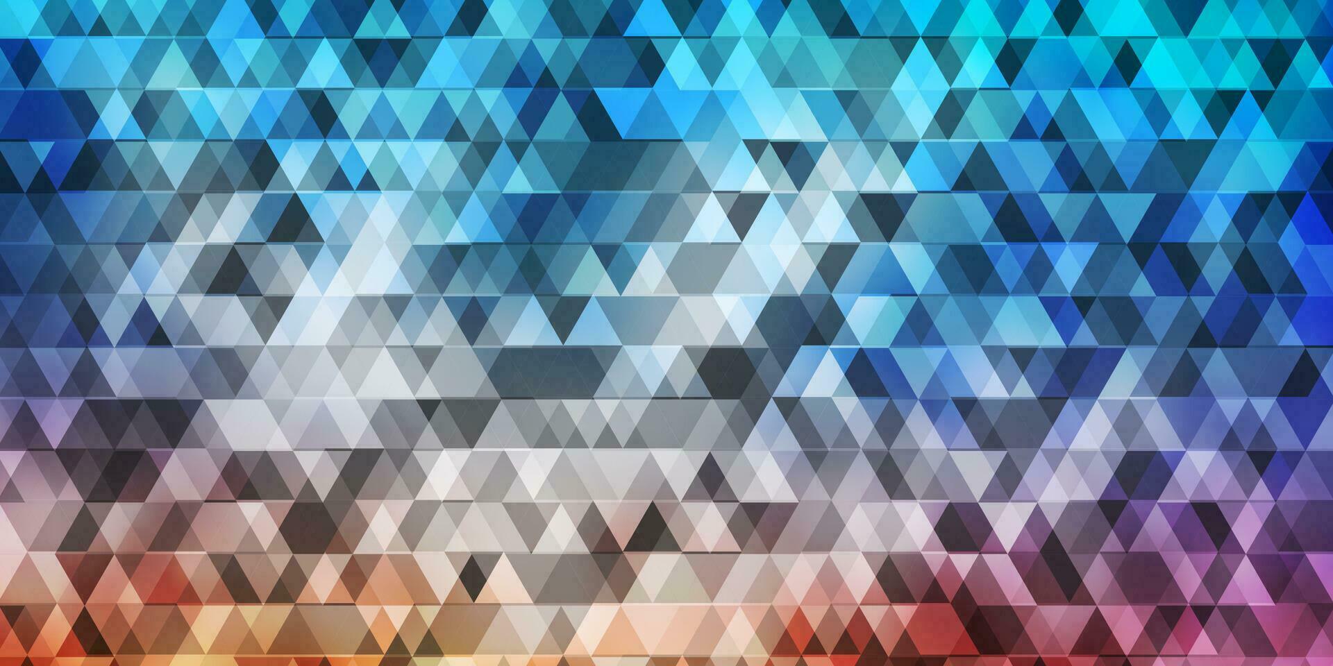 Light Blue, Red vector background with lines, triangles.