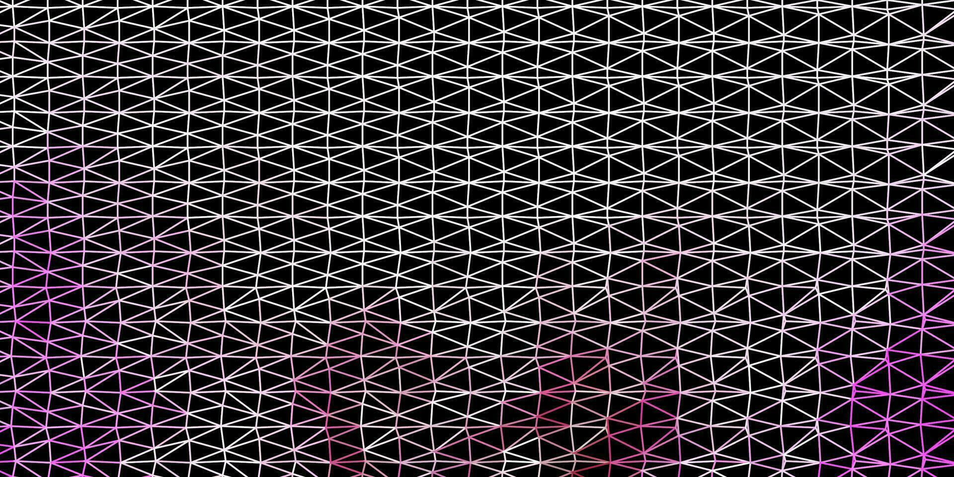 Dark purple, pink vector triangle mosaic wallpaper.