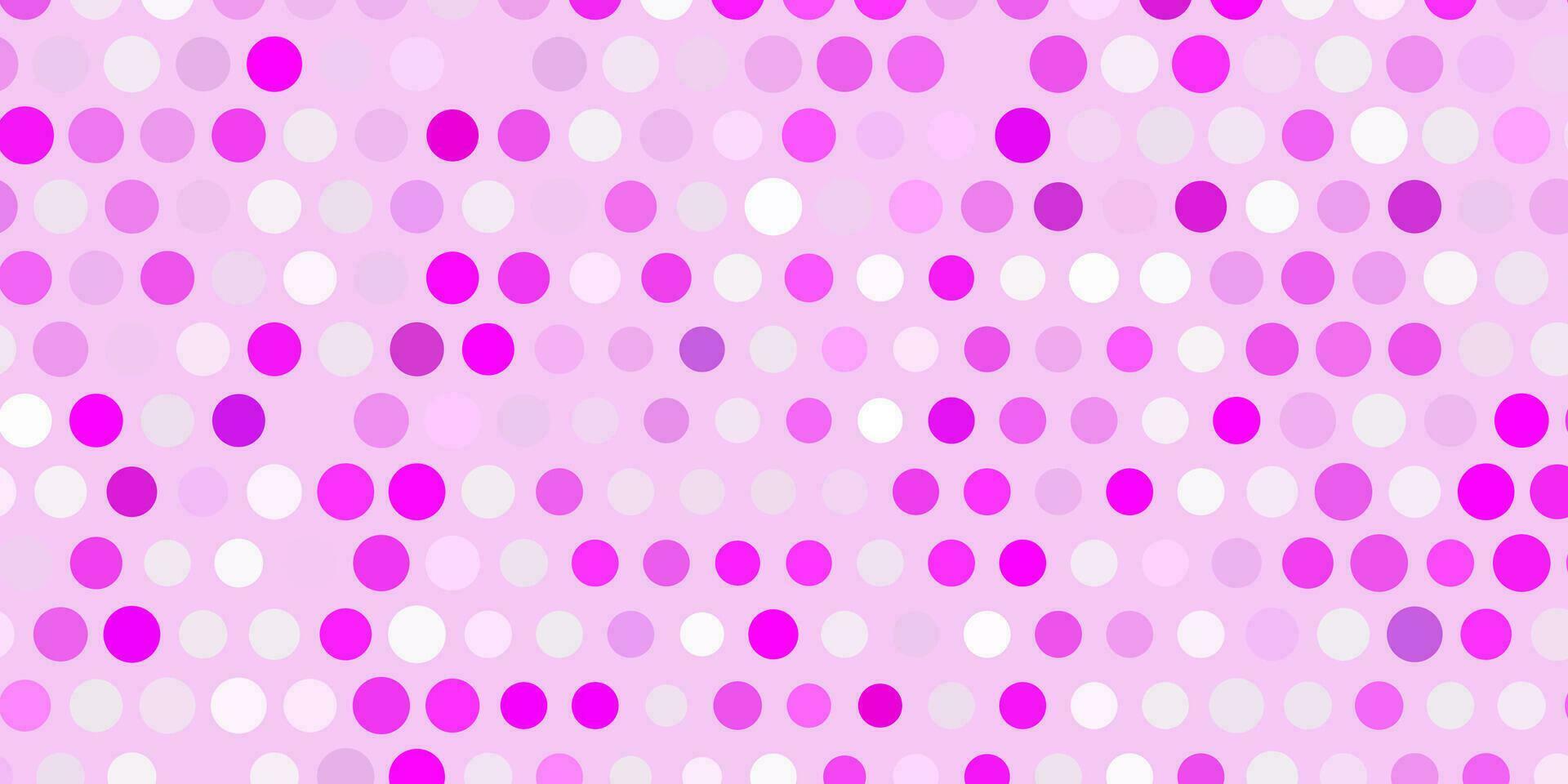 Fondo de vector violeta, rosa claro con puntos.