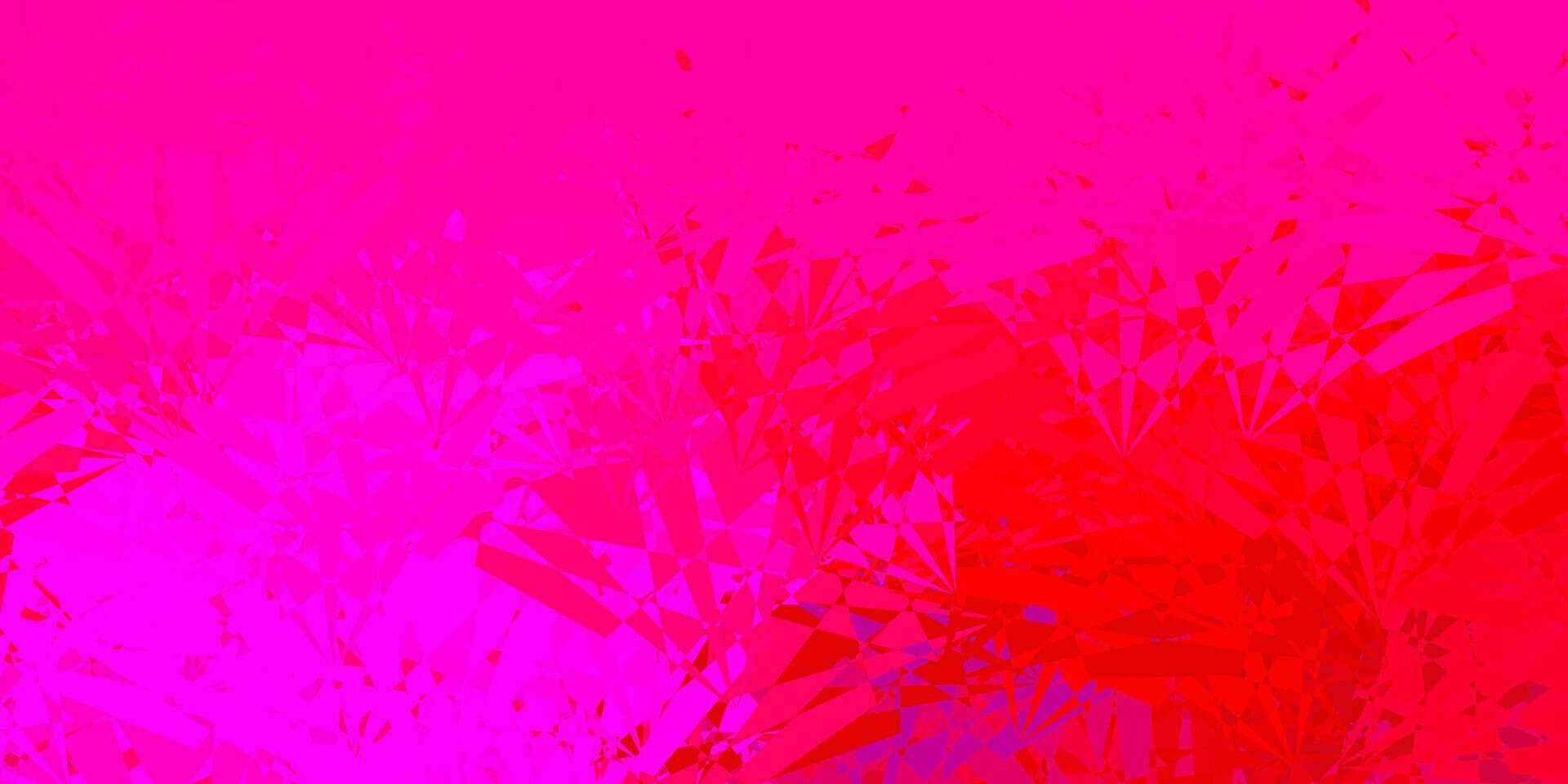 Light Purple, Pink vector pattern with polygonal shapes.