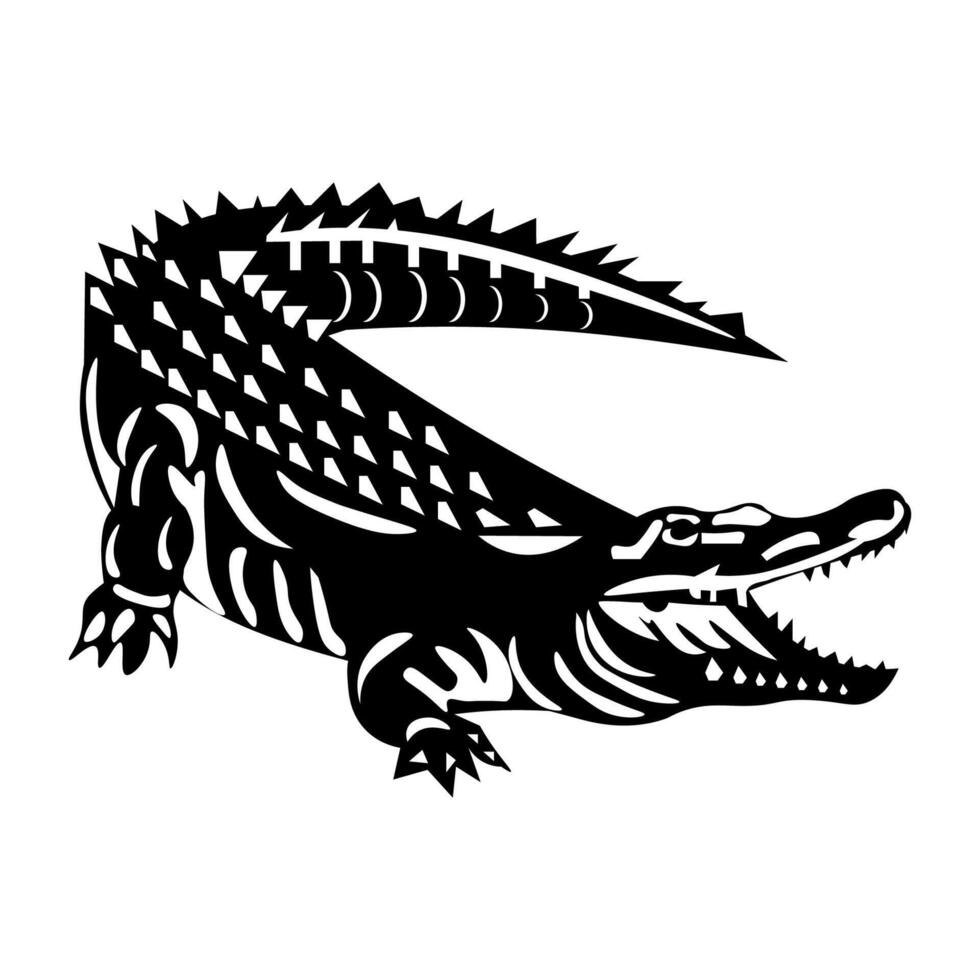 Alligator Sign, Alligator Area Sign vector