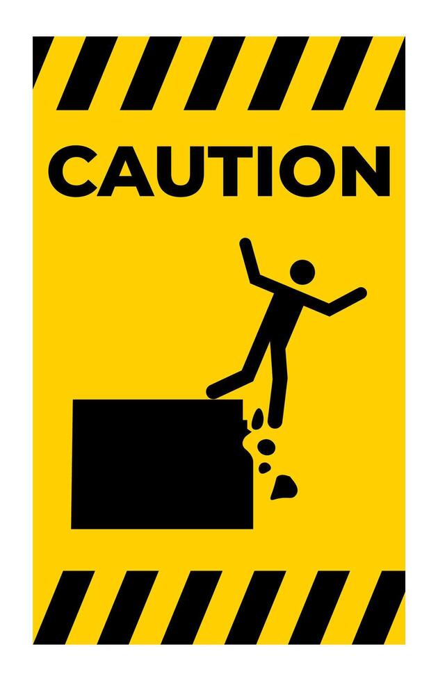 Danger Sign Keep Out Open Pit vector