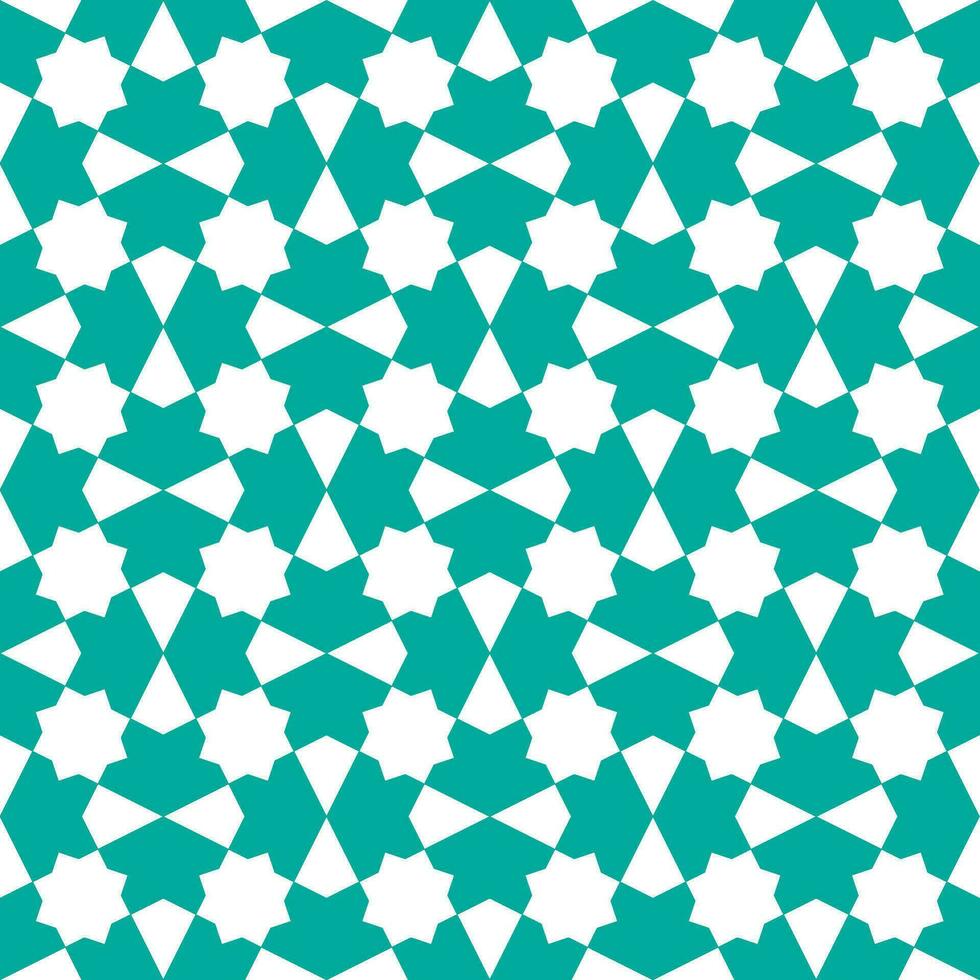Seamless geometric pattern with an Islamic style vector