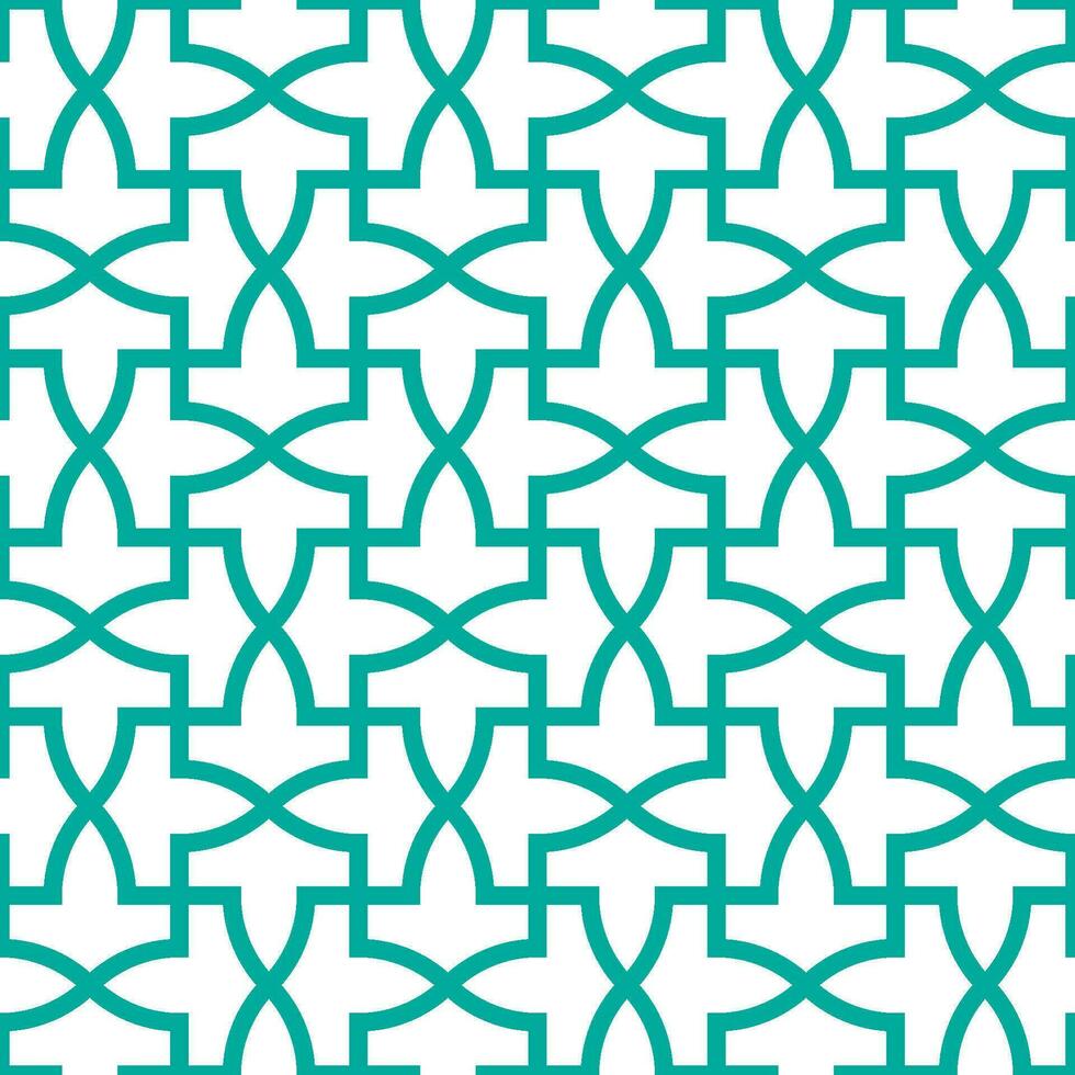 Seamless geometric pattern with an Islamic style vector