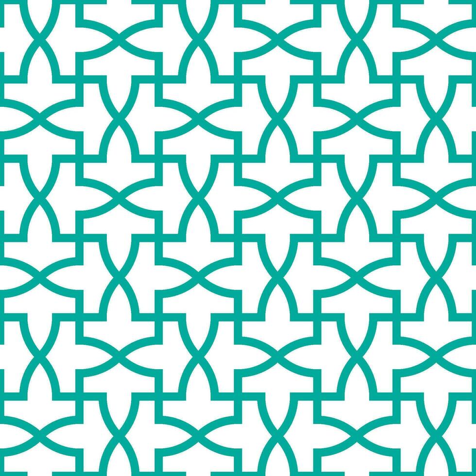 Seamless geometric pattern with an Islamic style vector