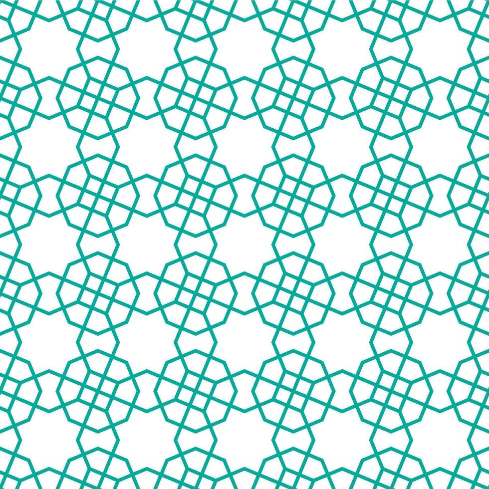 Seamless geometric pattern with an Islamic style vector