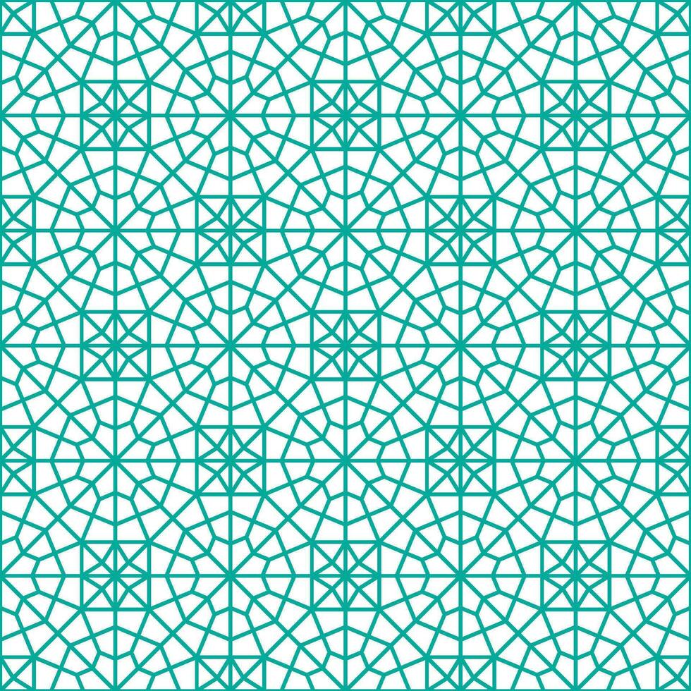 Seamless geometric pattern with an Islamic style vector