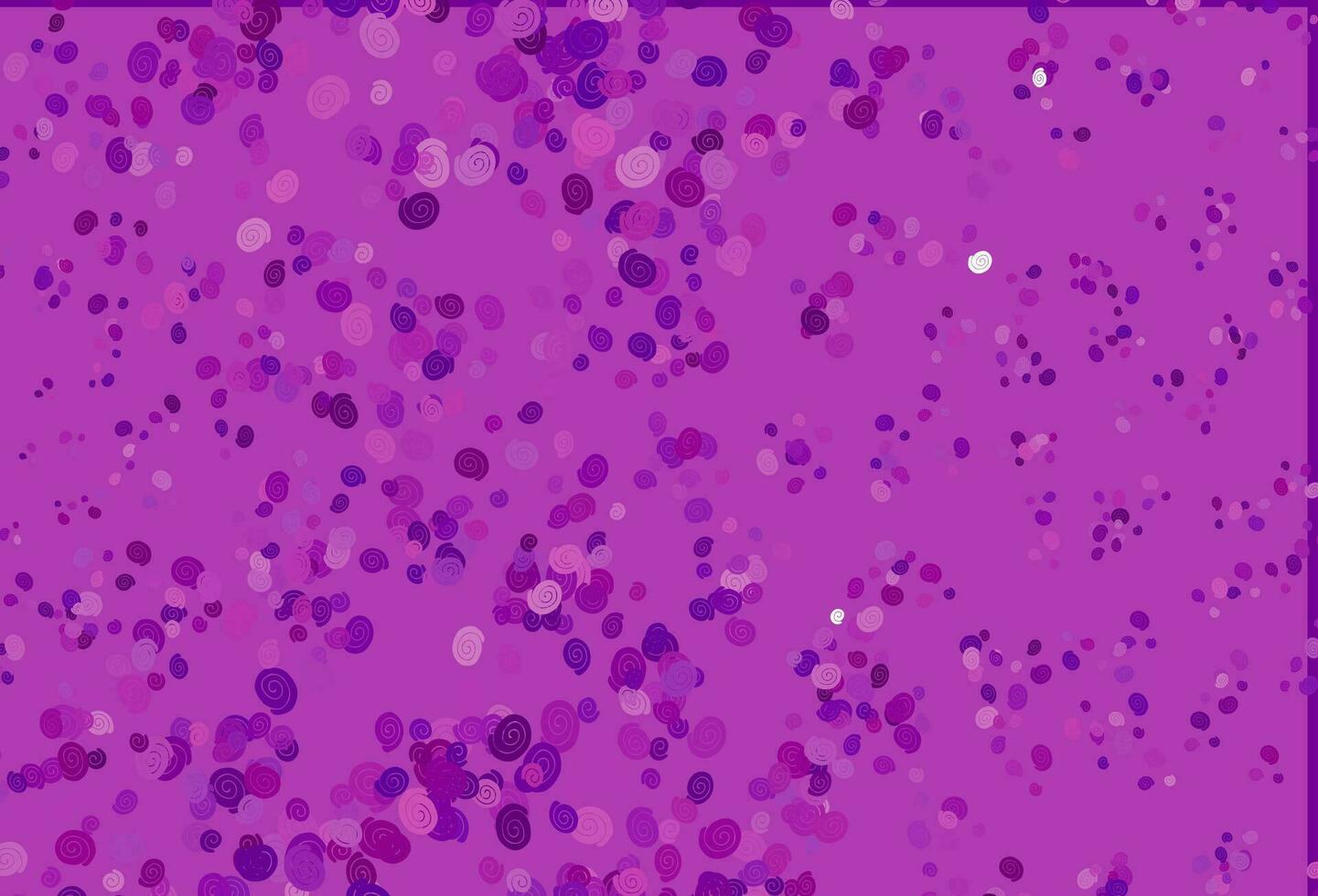 Light Purple vector template with bubble shapes.