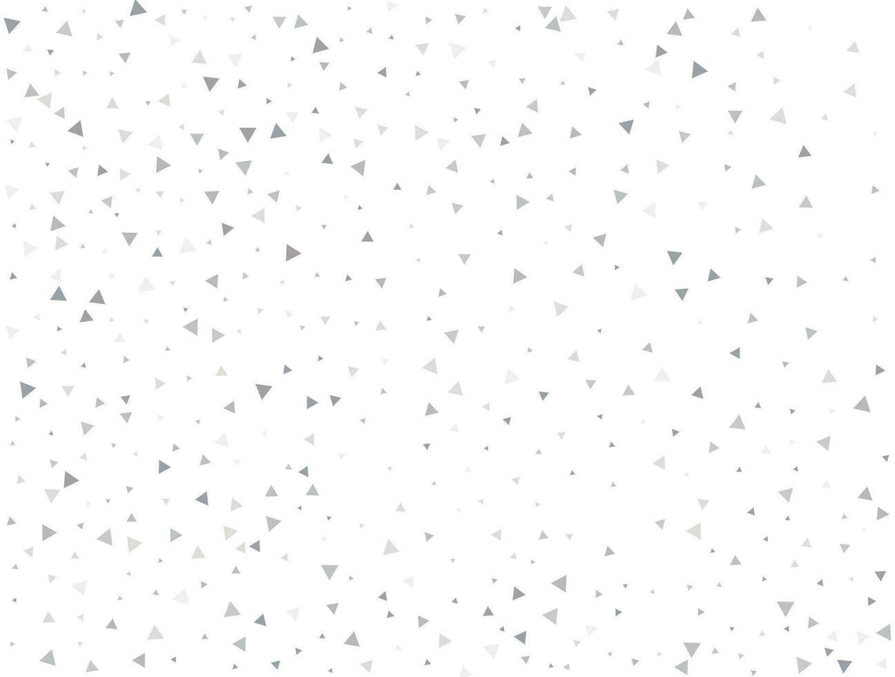 Wedding Light silver Triangular glitter confetti background. White festive texture vector