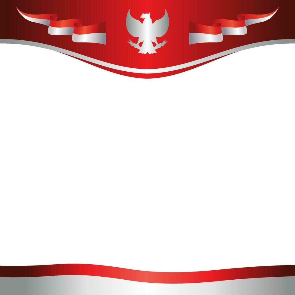 indonesia flag background element vector with copy space for text