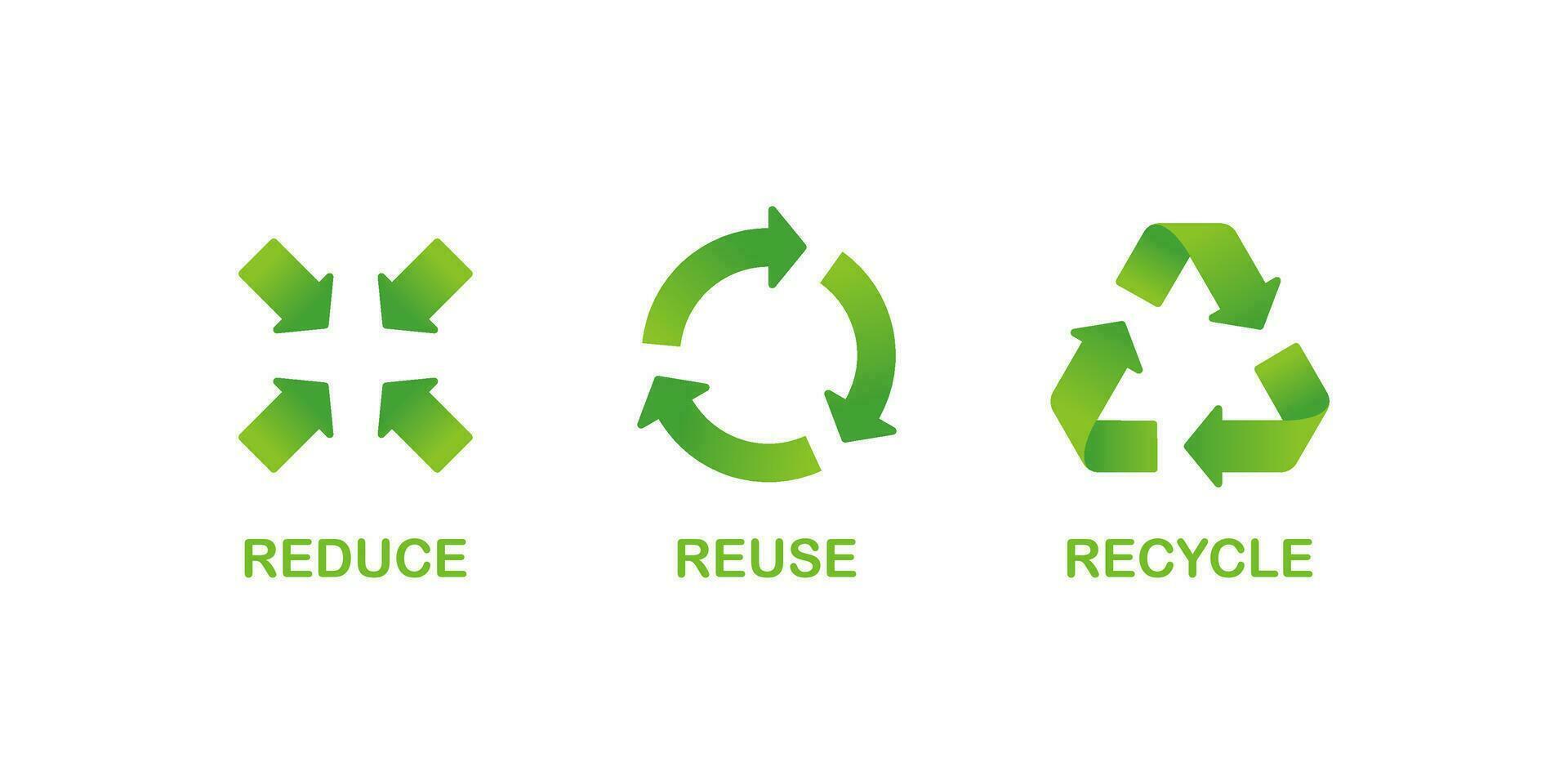 3R Symbol, Reduce Reuse Recycle Illustration Vector