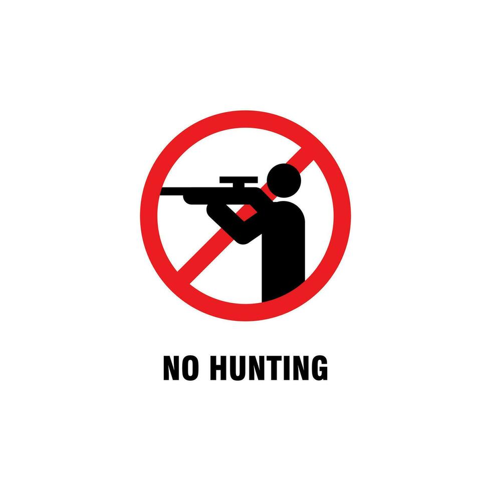 No caza prohibición firmar modelo vector