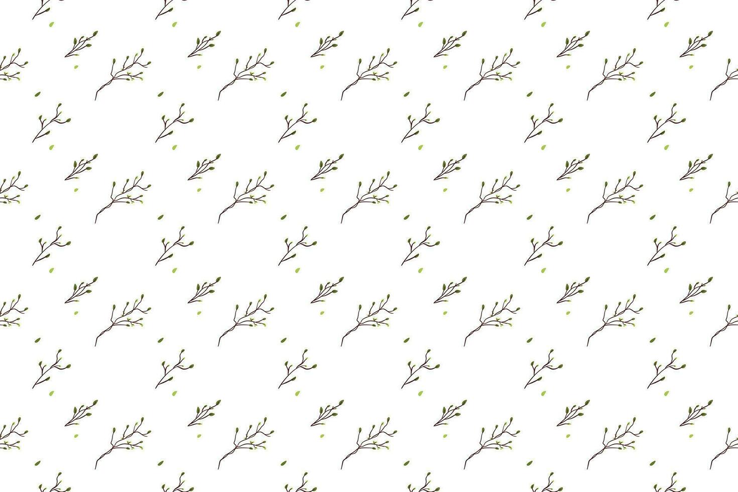 Bouquet of purple dry branches as seamless pattern background vector