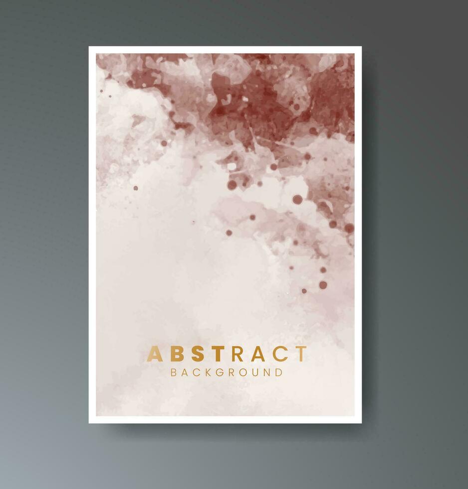 Set of creative hand painted abstract watercolor background. Design for your cover, date, postcard, banner, logo. vector