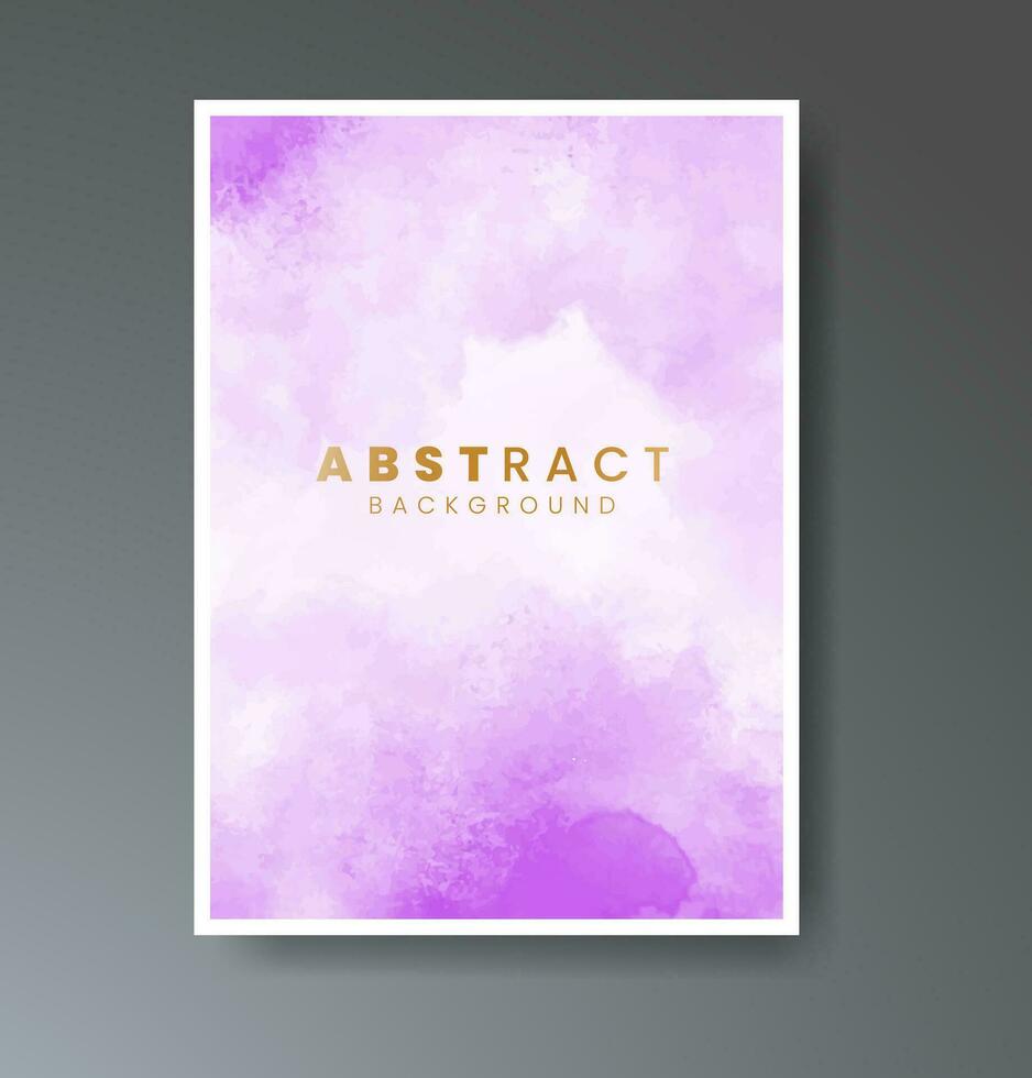 Set of creative hand painted abstract watercolor background. Design for your cover, date, postcard, banner, logo. vector