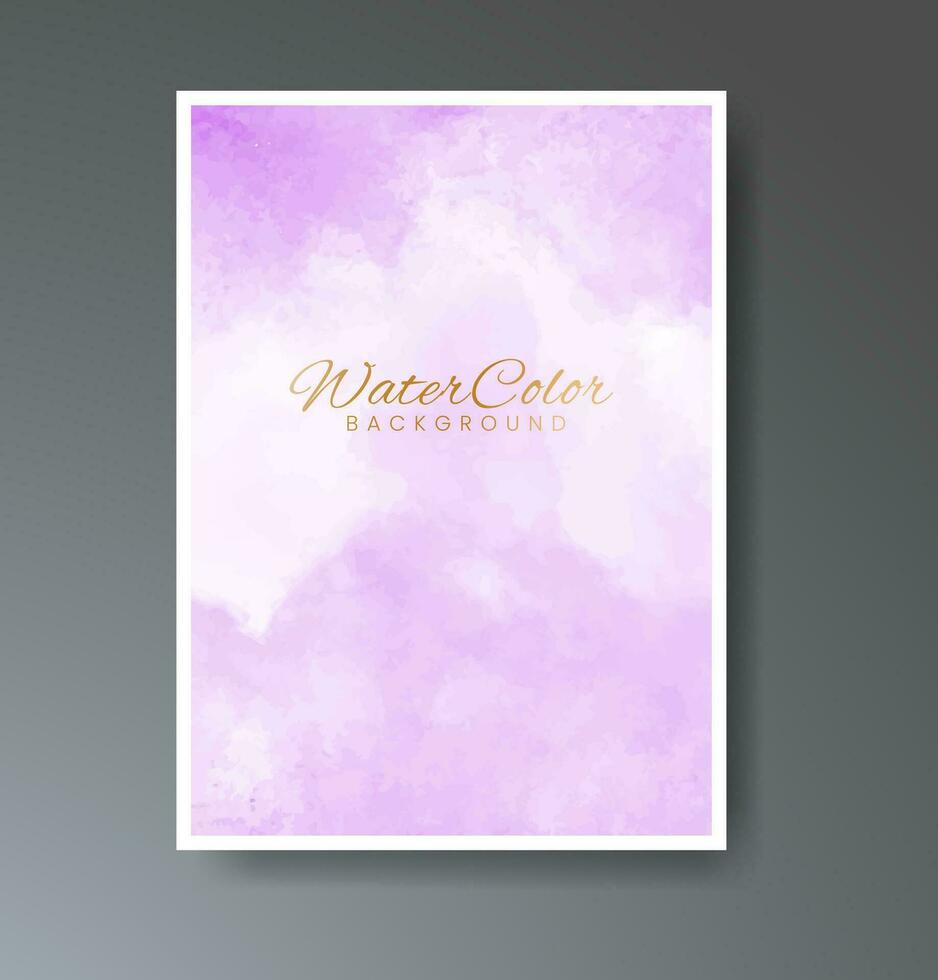 Set of creative hand painted abstract watercolor background. Design for your cover, date, postcard, banner, logo. vector