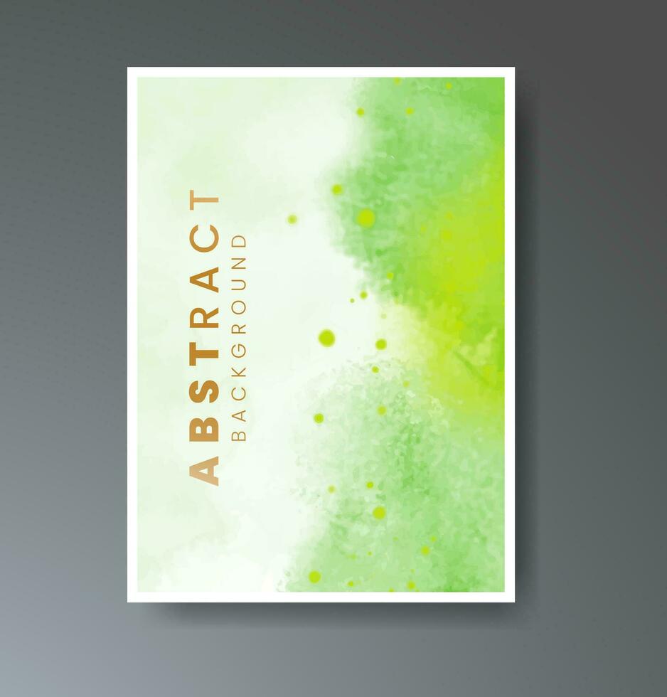 Set of creative hand painted abstract watercolor background. Design for your cover, date, postcard, banner, logo. vector