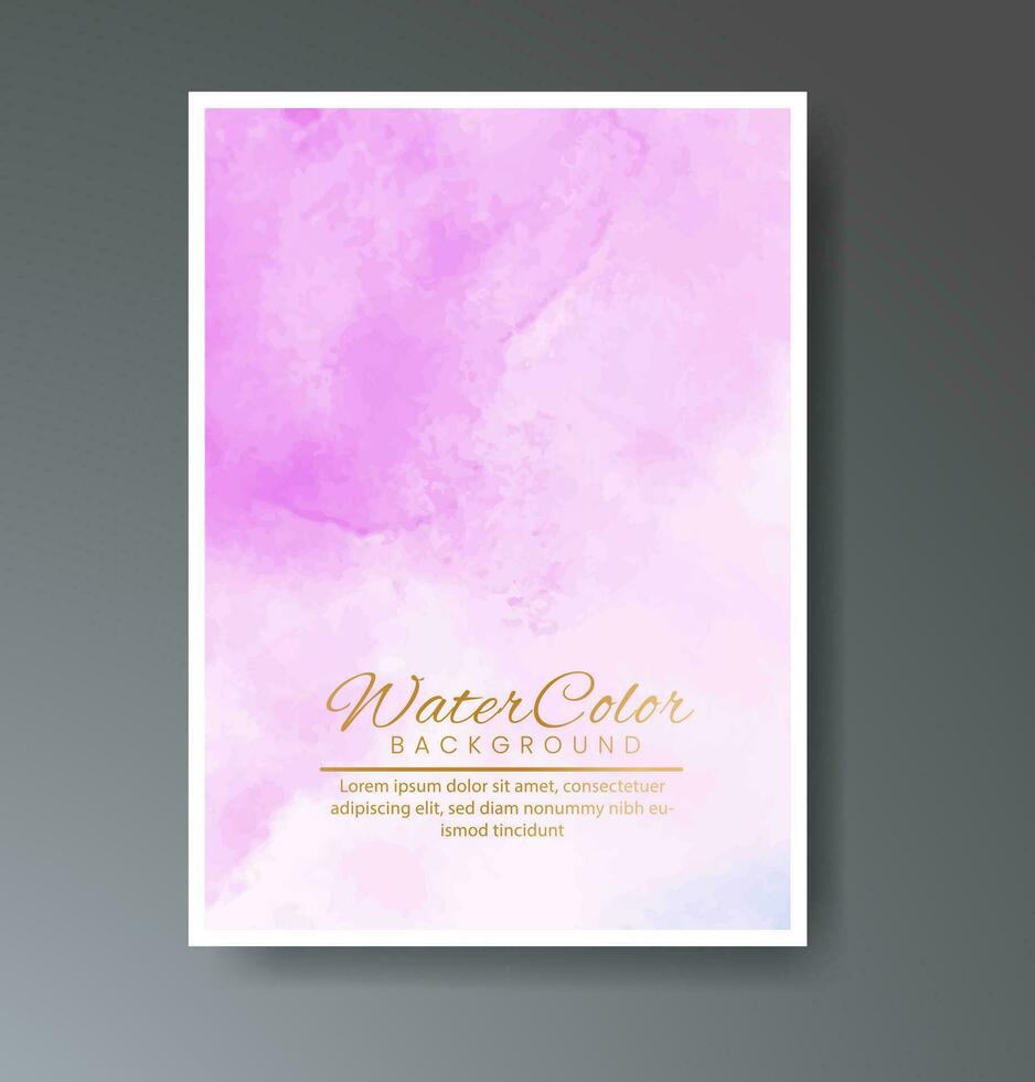 Set of creative hand painted abstract watercolor background. Design for your cover, date, postcard, banner, logo. vector