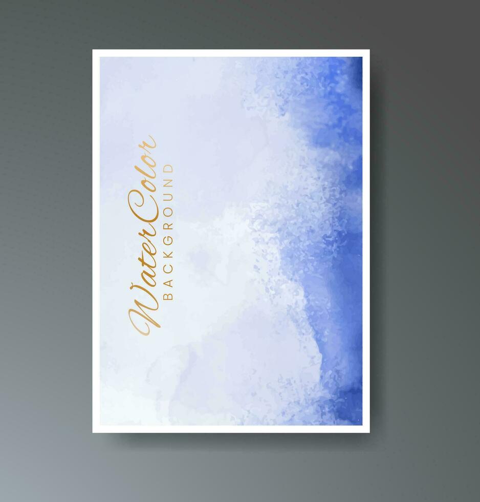 Set of creative hand painted abstract watercolor background. Design for your cover, date, postcard, banner, logo. vector