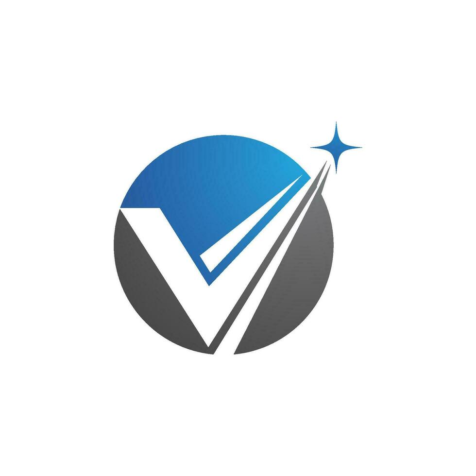 V Letter Logo Template vector