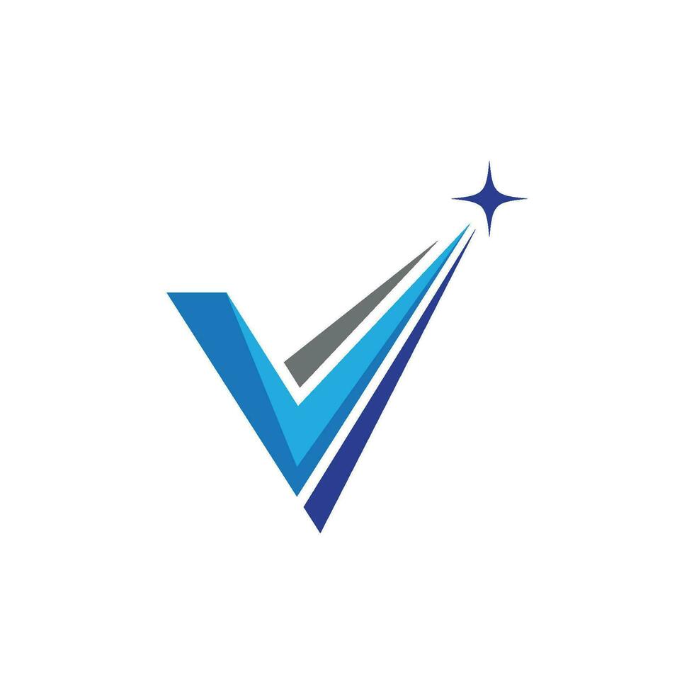 V Letter Logo Template vector