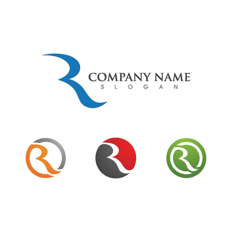 R Letter Arrow vector illustration icon