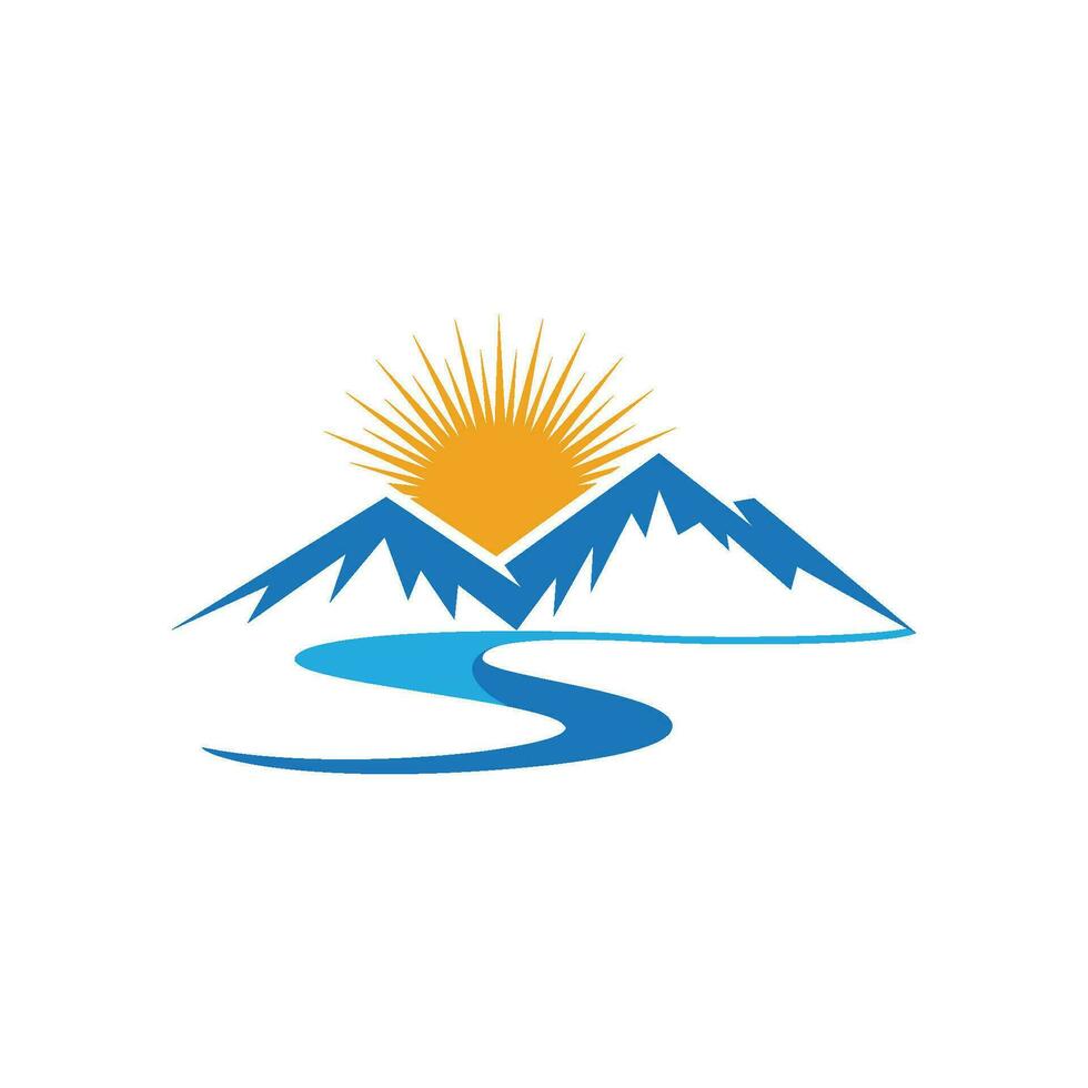 Mountain icon Logo vector