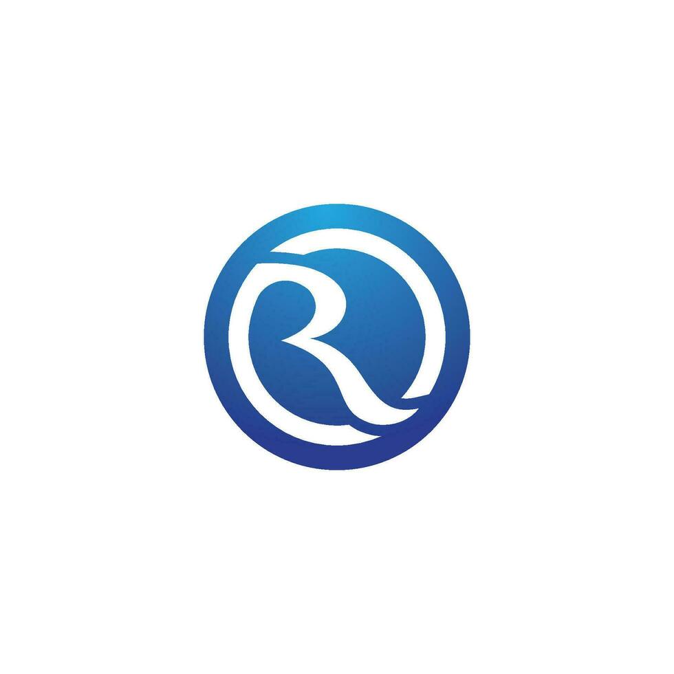 icono de ilustración de vector de flecha de letra r