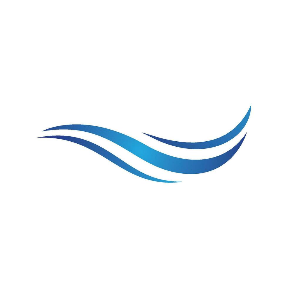 Water wave icon vector