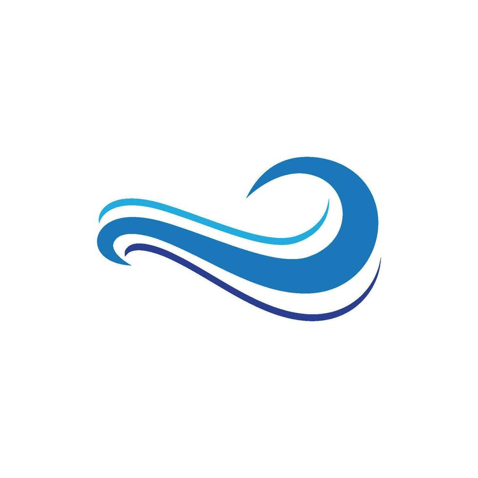 Water wave icon vector