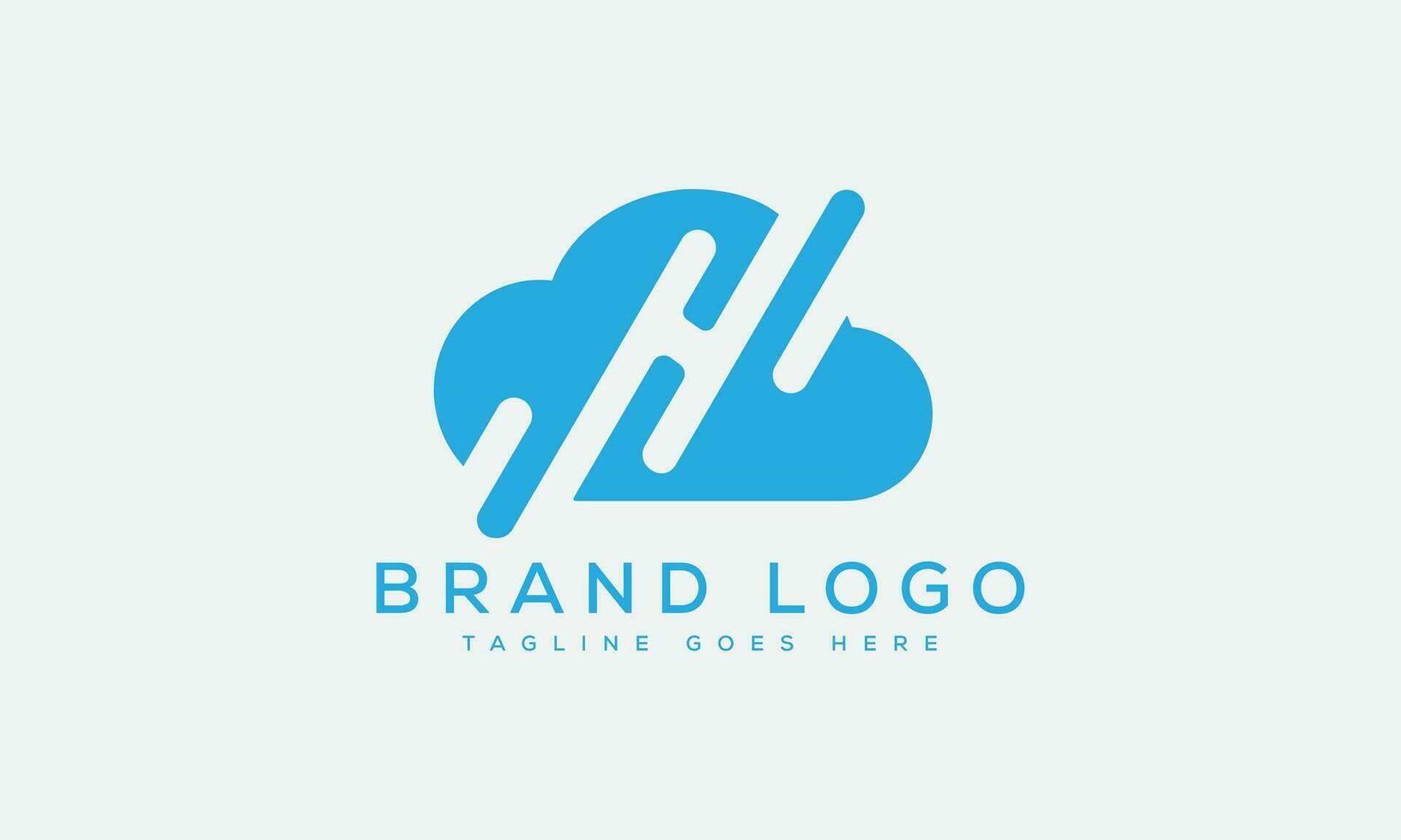 letter H logo design vector template design for brand.