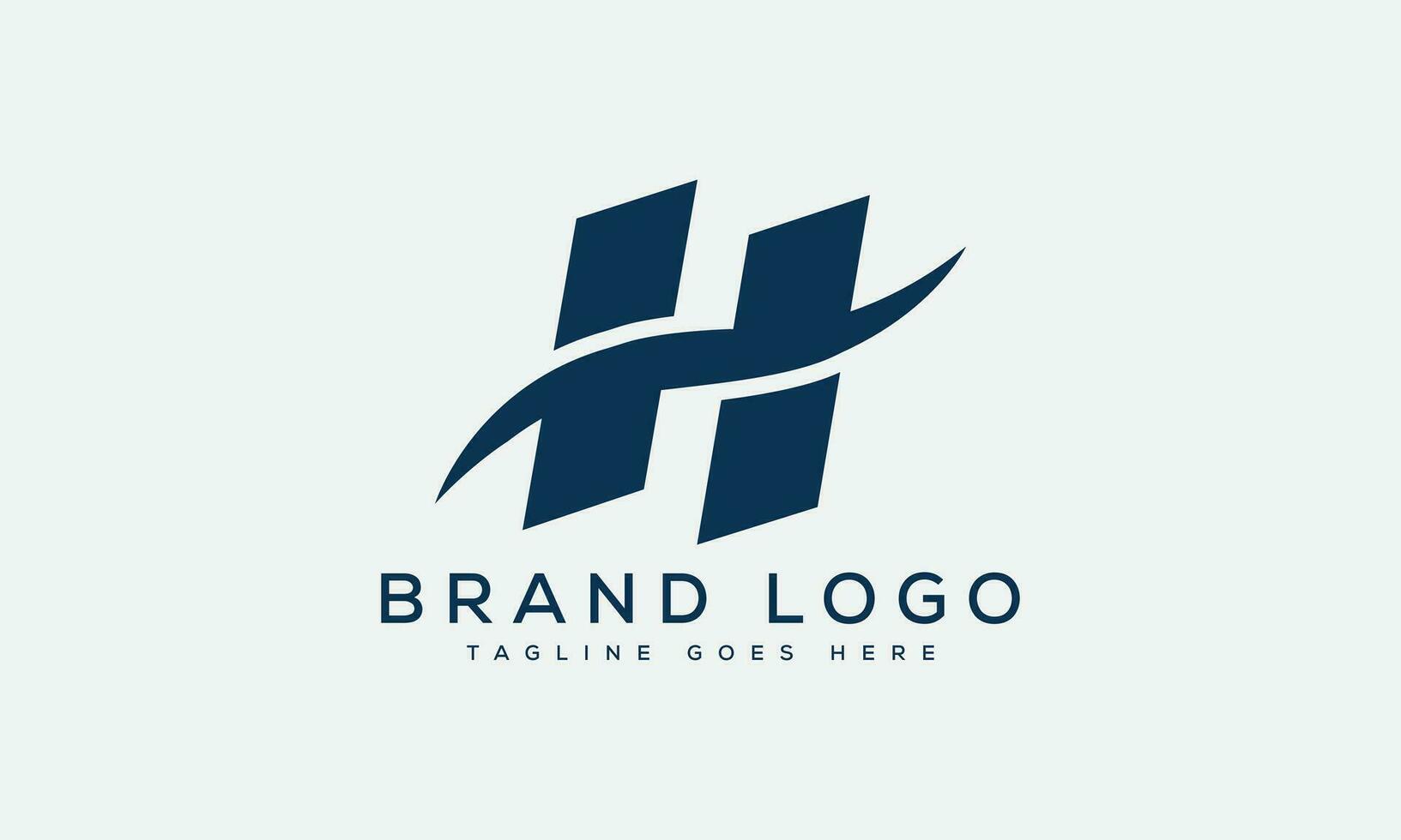 letter H logo design vector template design for brand.