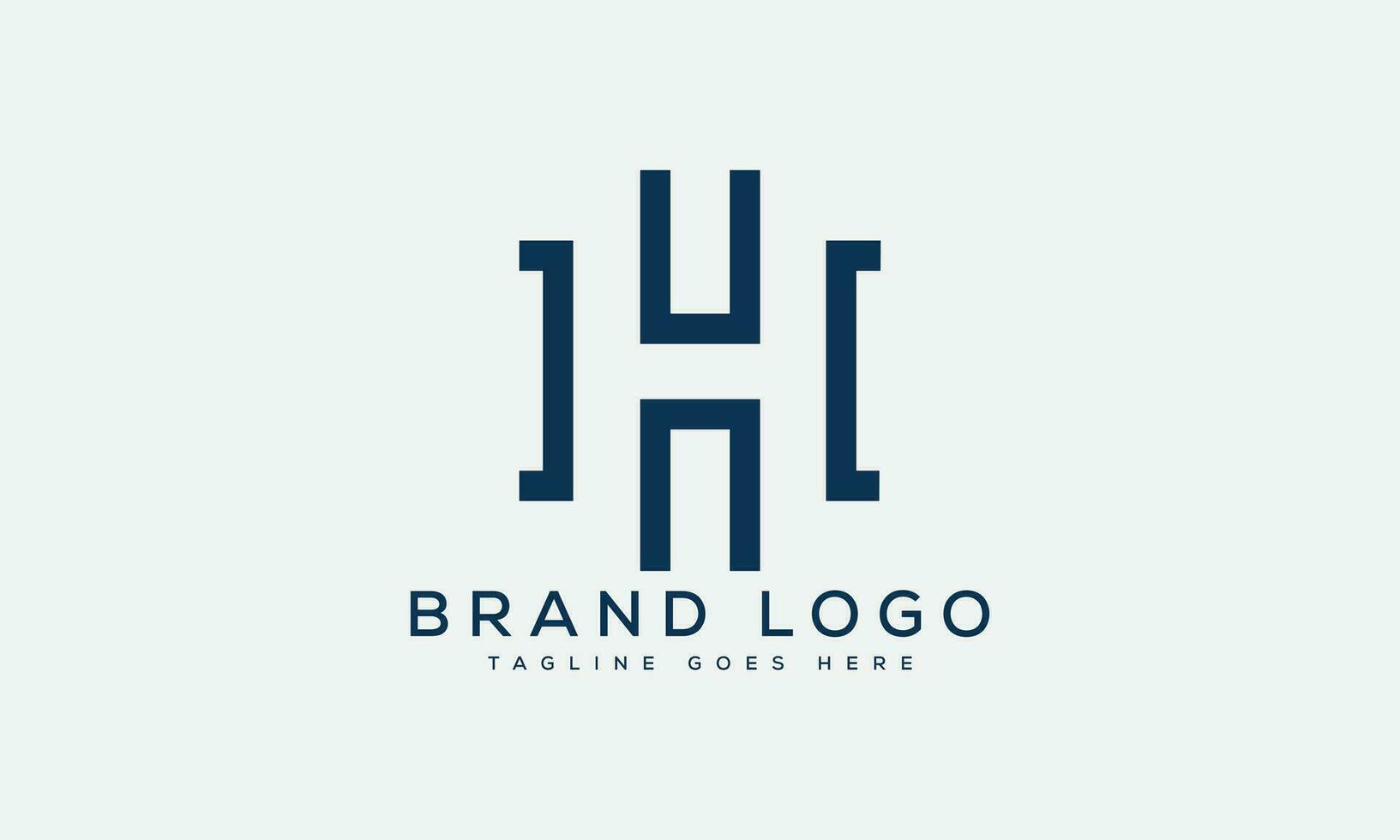 letter H logo design vector template design for brand.