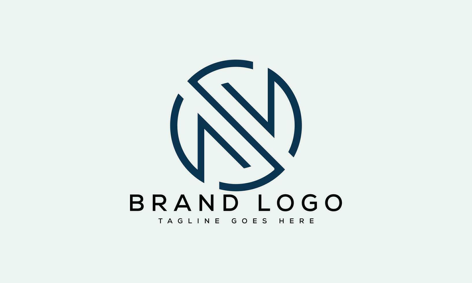 letter N logo design vector template design for brand.