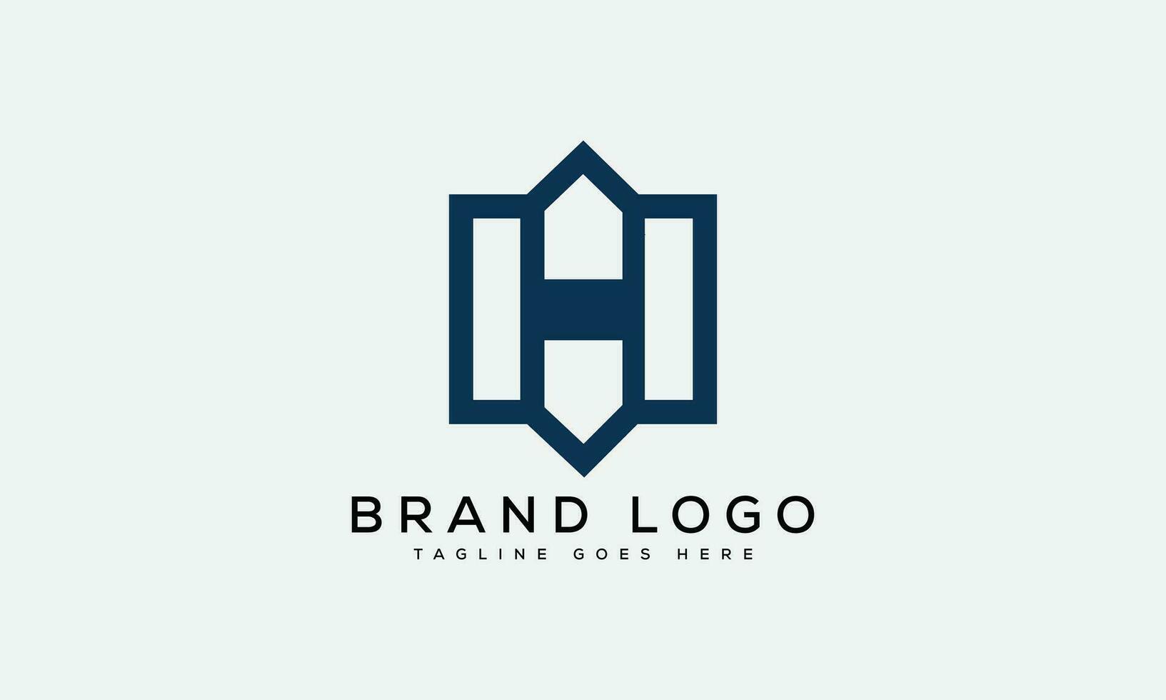 letter H logo design vector template design for brand.