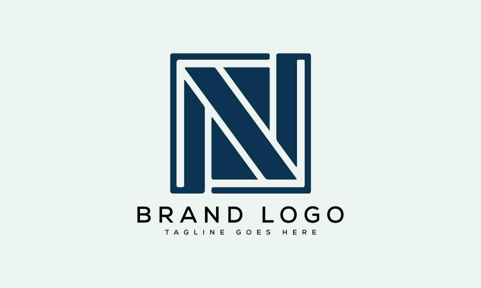 letter N logo design vector template design for brand.