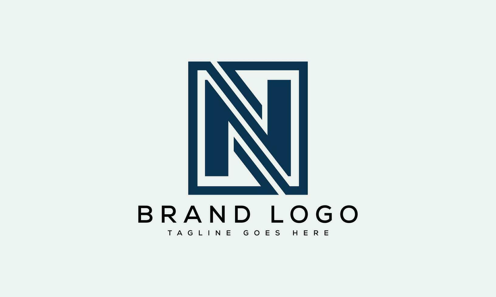 letter N logo design vector template design for brand.