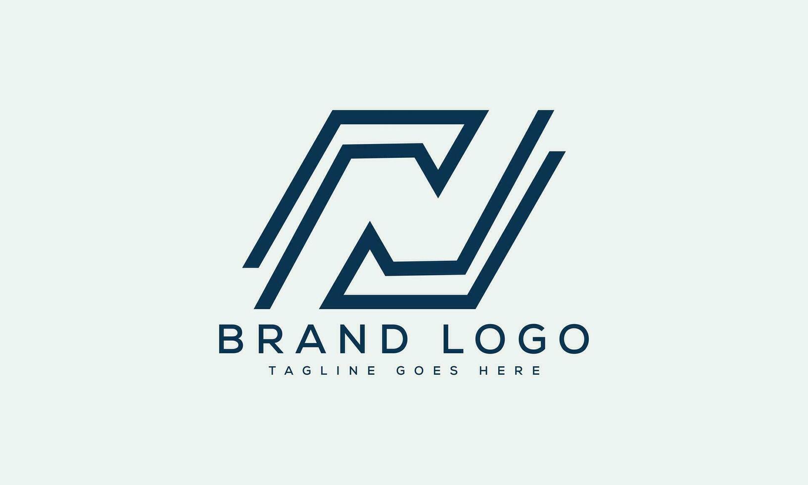 letter N logo design vector template design for brand.