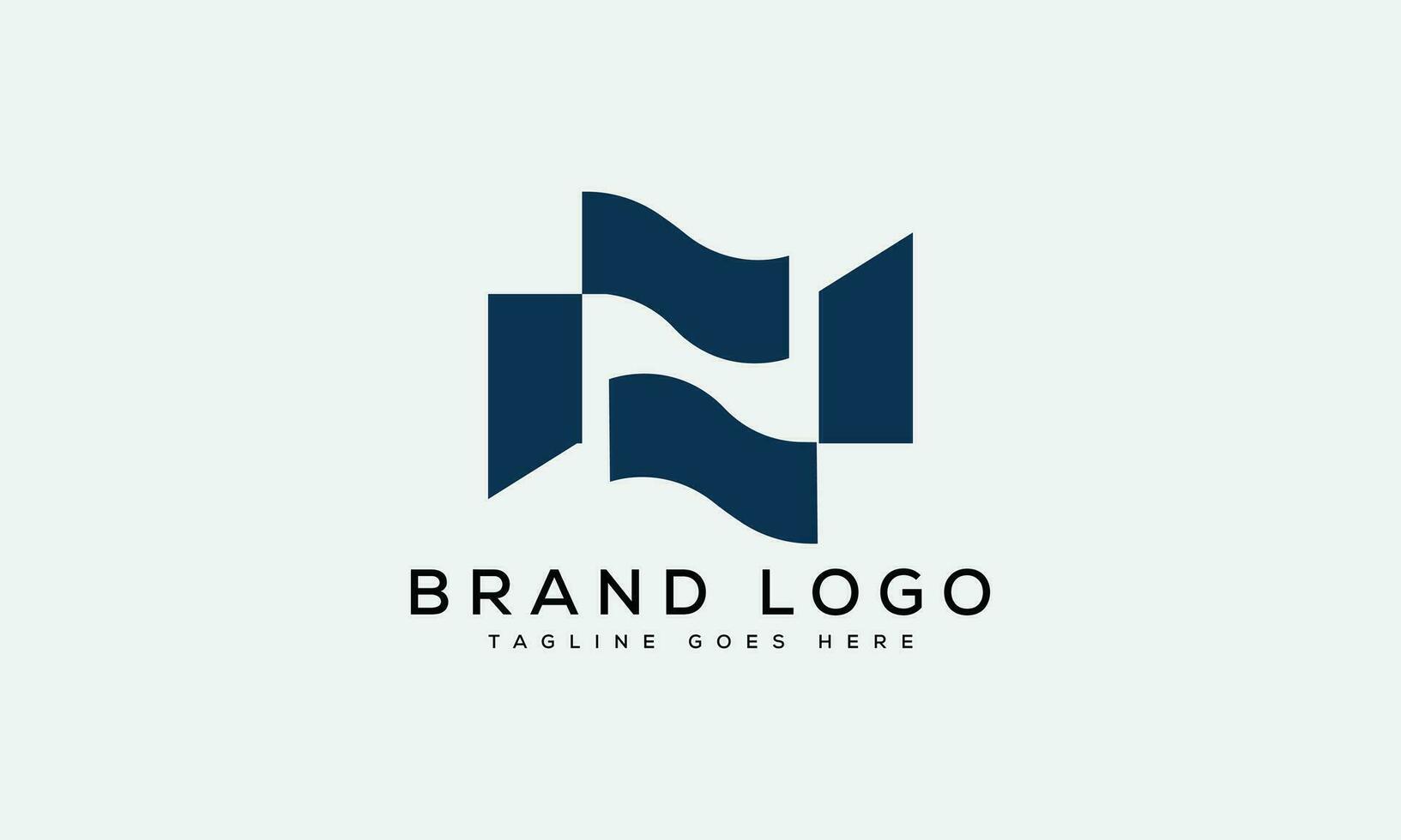 letter N logo design vector template design for brand.