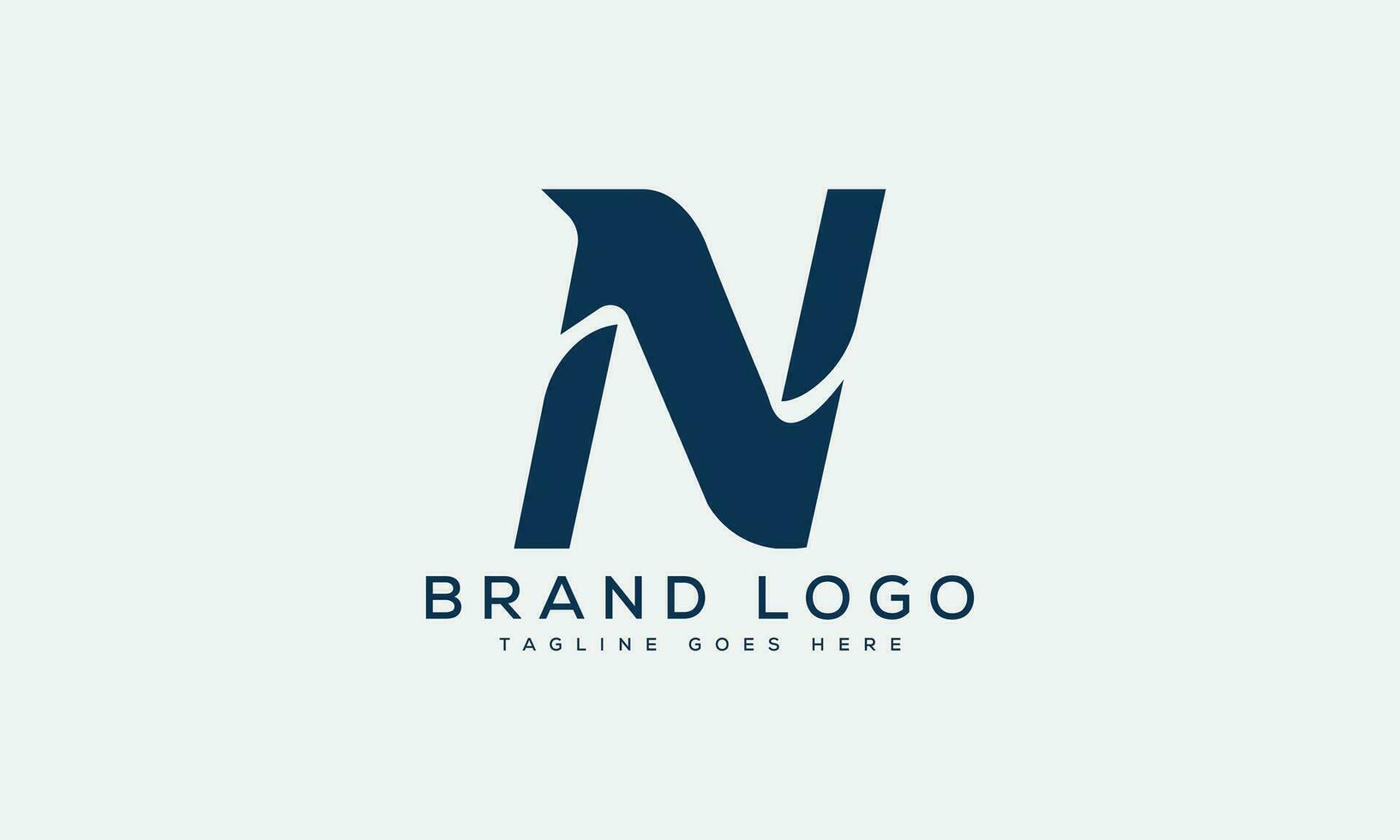 letter N logo design vector template design for brand.