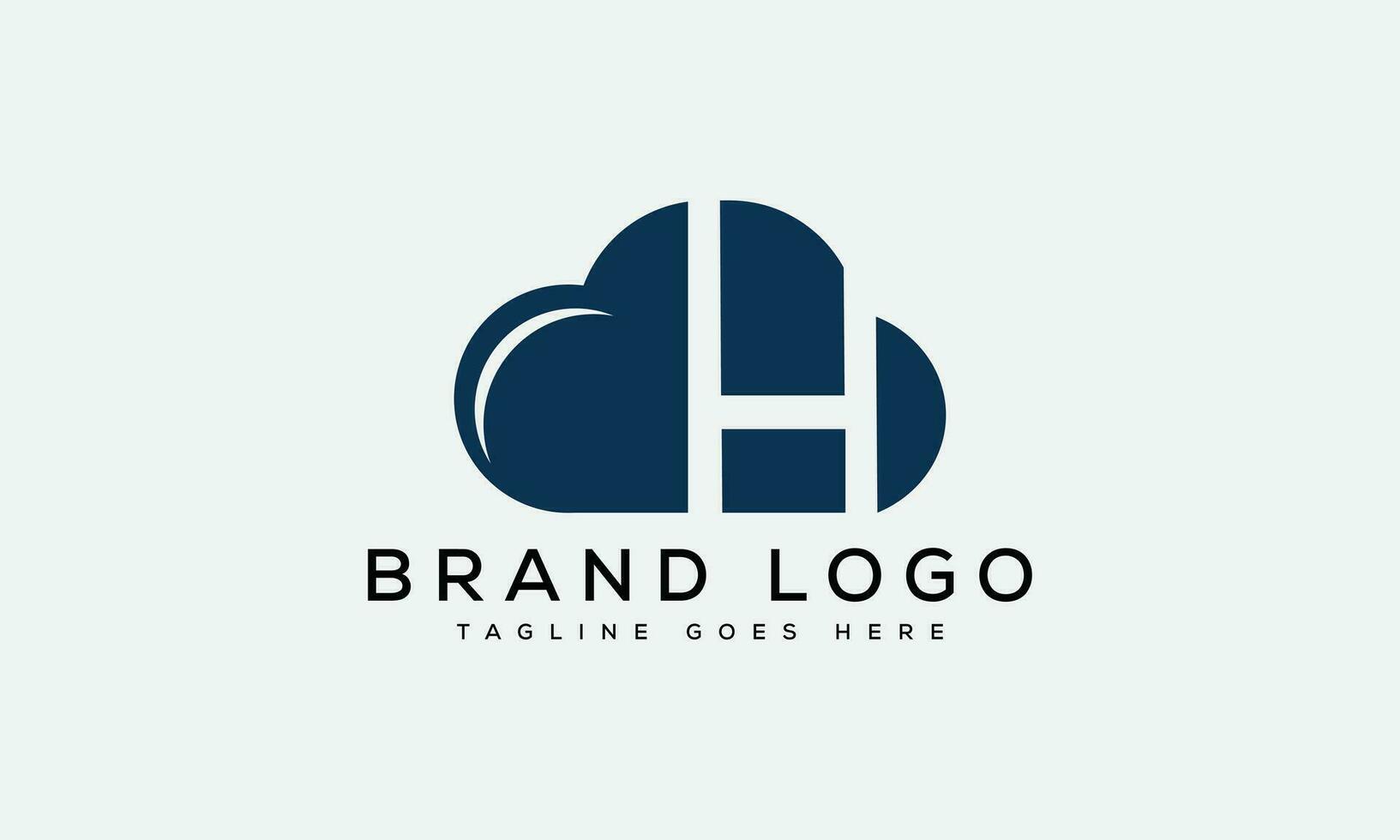 letter H logo design vector template design for brand.